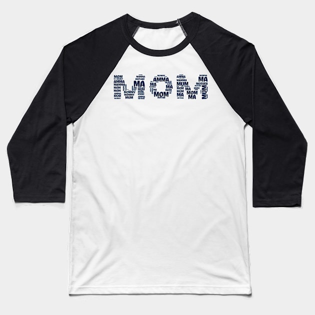 MOM Baseball T-Shirt by MZeeDesigns